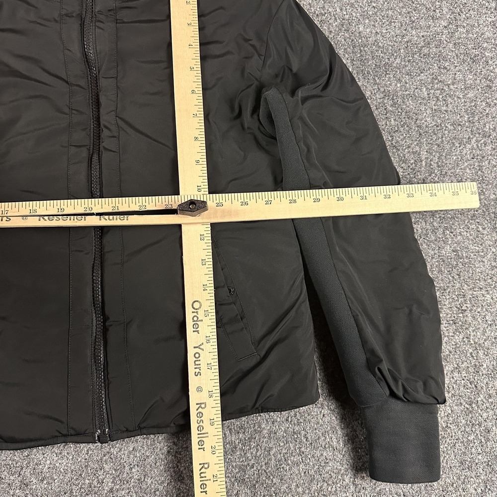 Lululemon Jacket Womens Medium Black Fluffin Awesome Reversible Quilted Fleece - Picture 2 of 10